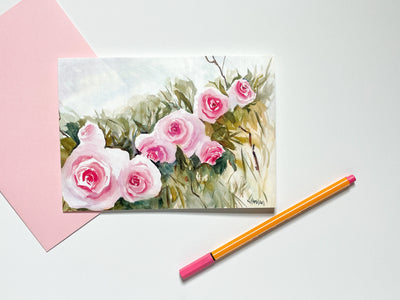 Wild and Free Roses Card