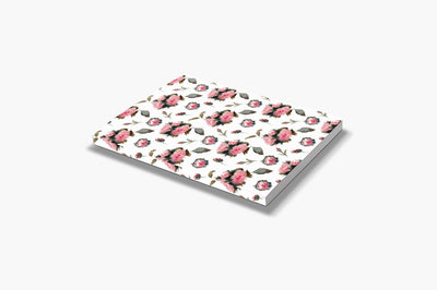 Pink Roses Everywhere Small Notebook
