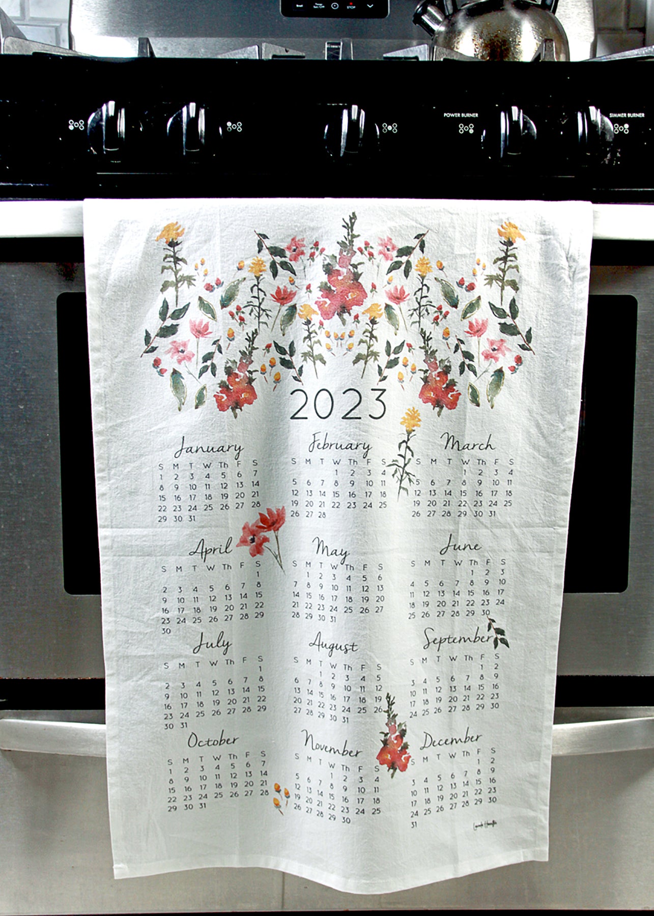 2023 Floral Tea Towel – Pixel Boutique Décor