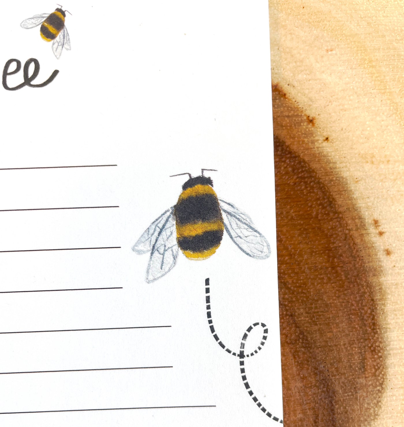 Busy Bee Lined Notepad