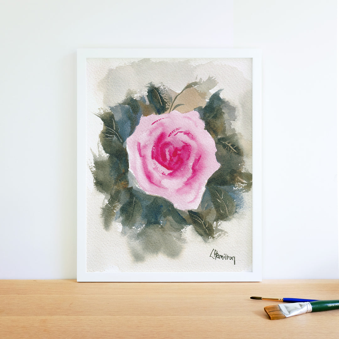 Center Stage Watercolor Art Print