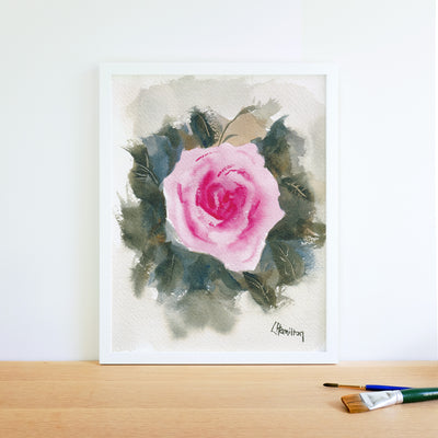Center Stage Watercolor Art Print