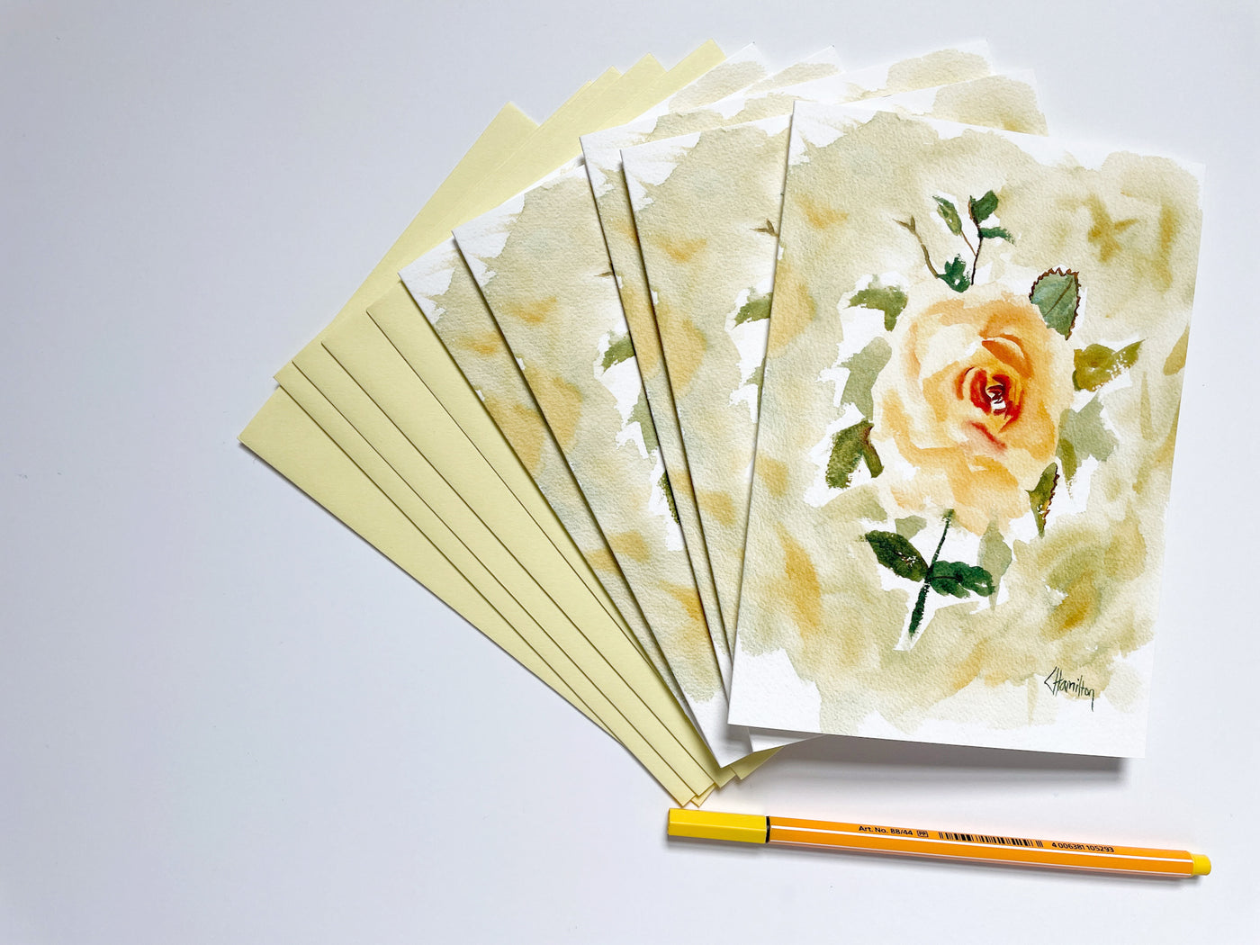 Set of 5 Julia Child Rose Cards