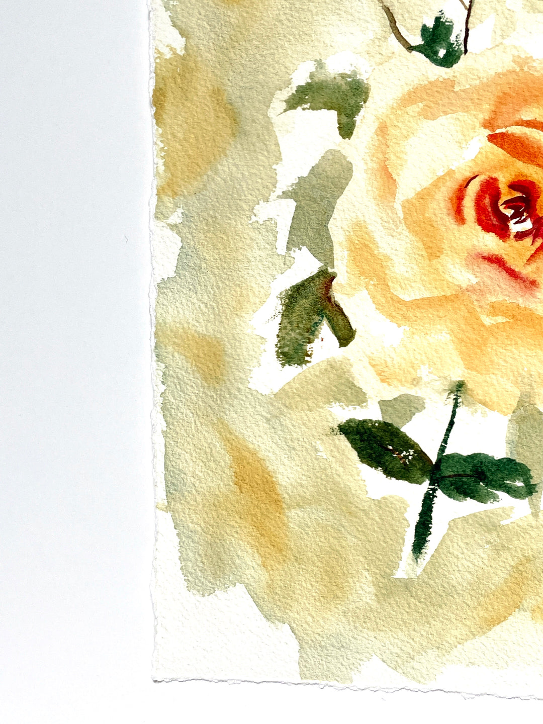 Juila Child Watercolor Rose Art Print