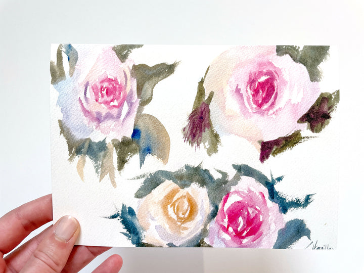 Rose Study Card