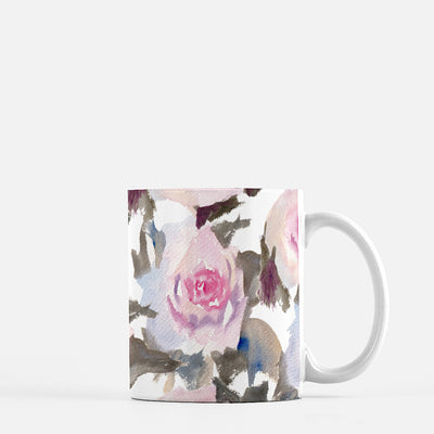 Rose Study Watercolor Mug
