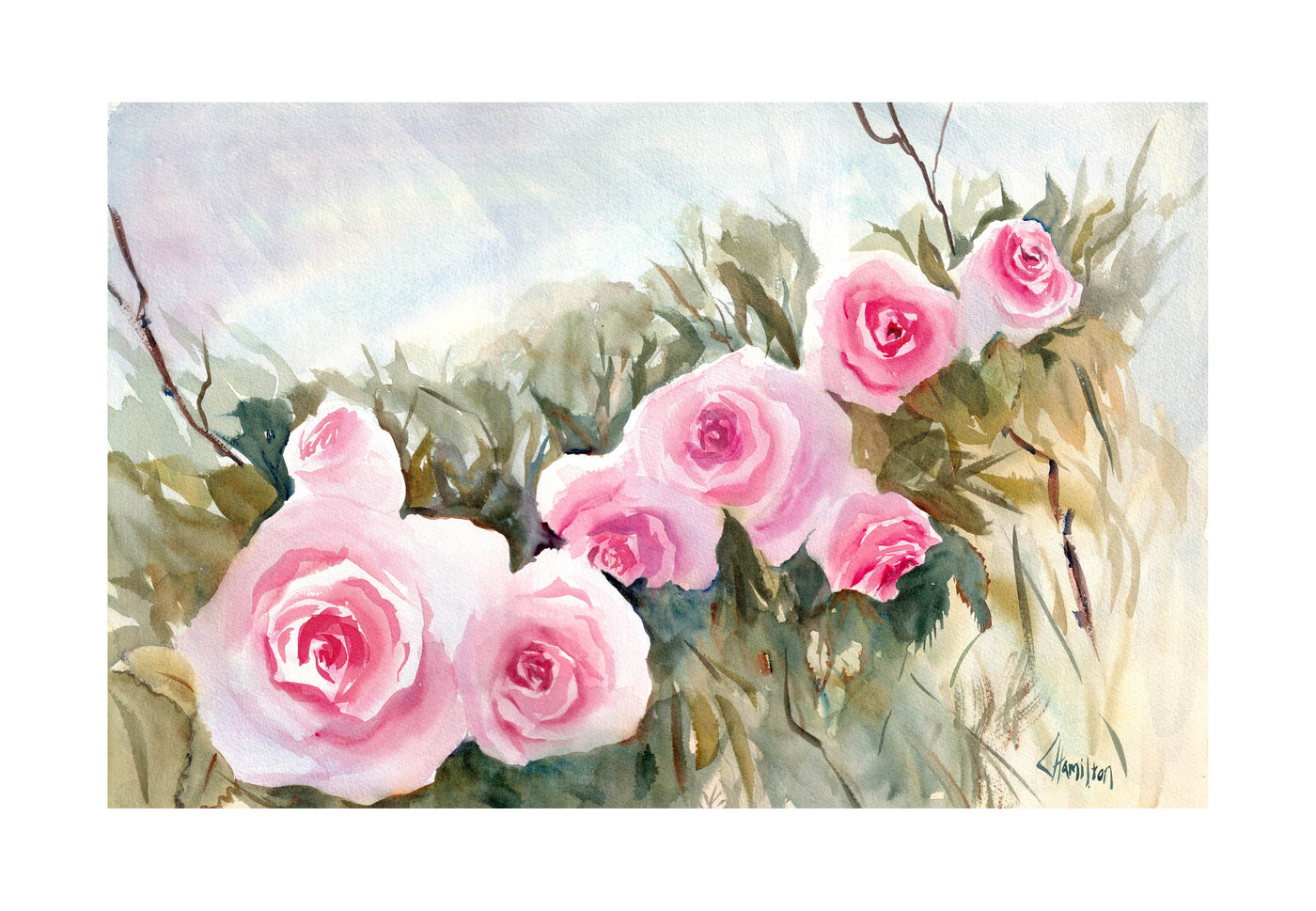 Wild and Free Original Watercolor Painting